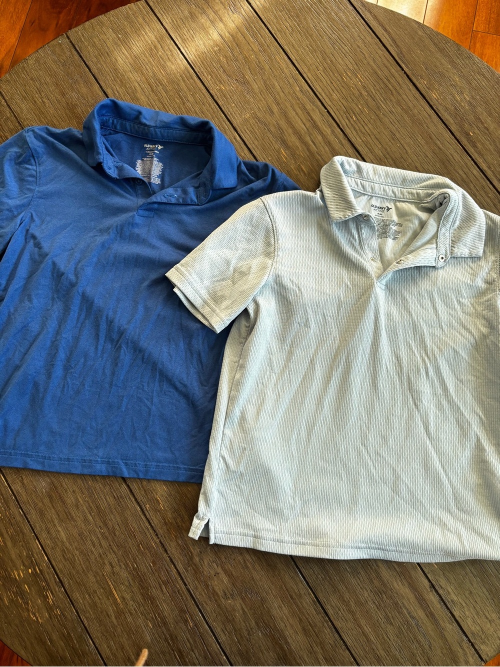 Two-Pack Kids Polo Shirts - Blue & Light Blue old navy size 8 boys